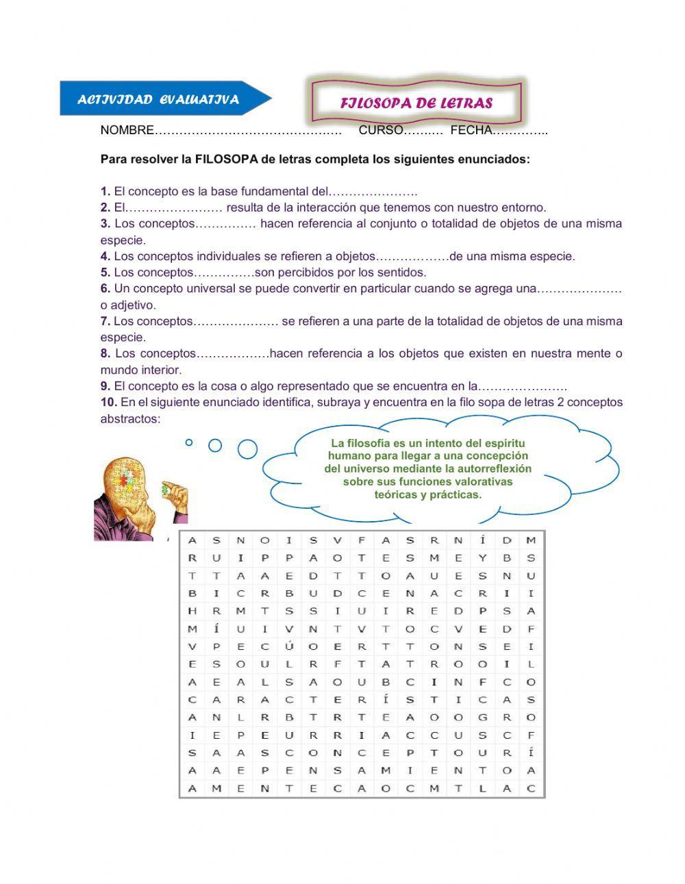 Evaluación El Concepto