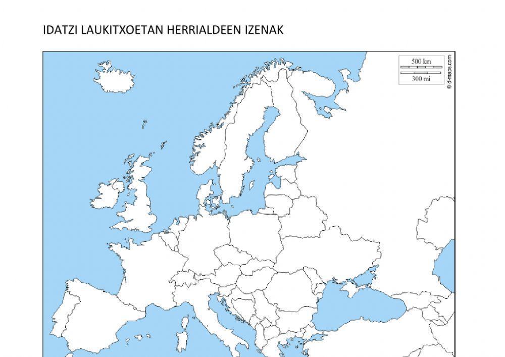 Europa MAPA POLITIKOA