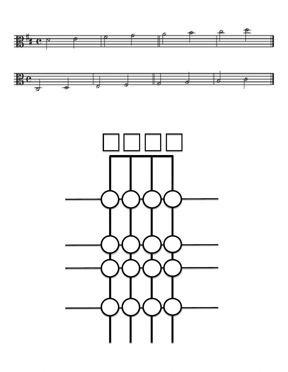 Alto Clef Finger Map