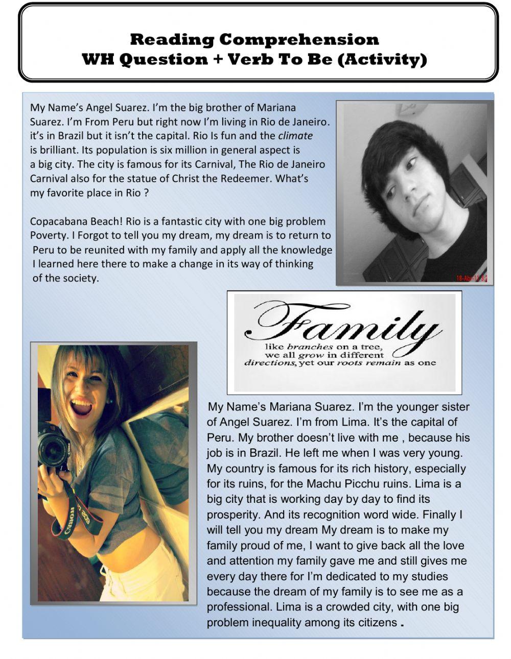 Verb to be-Introduced himself