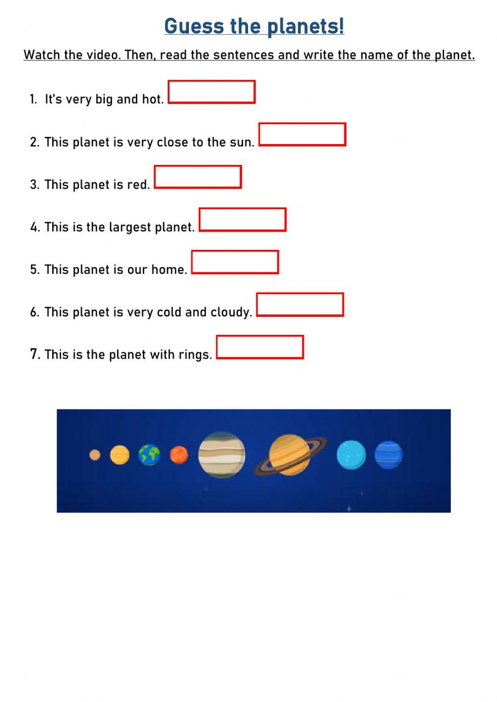 Guess My Planet Guess My Planet