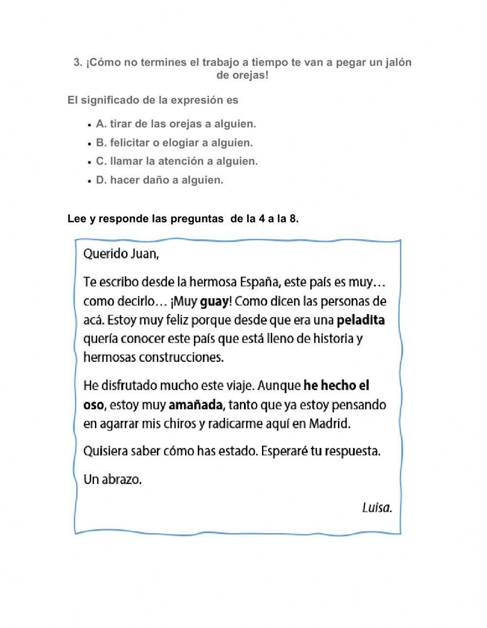 Modismos y Regionalismos