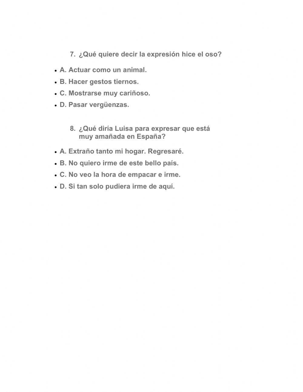 Modismos y Regionalismos