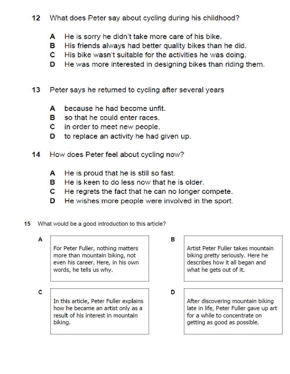 Pet reading part 1-4