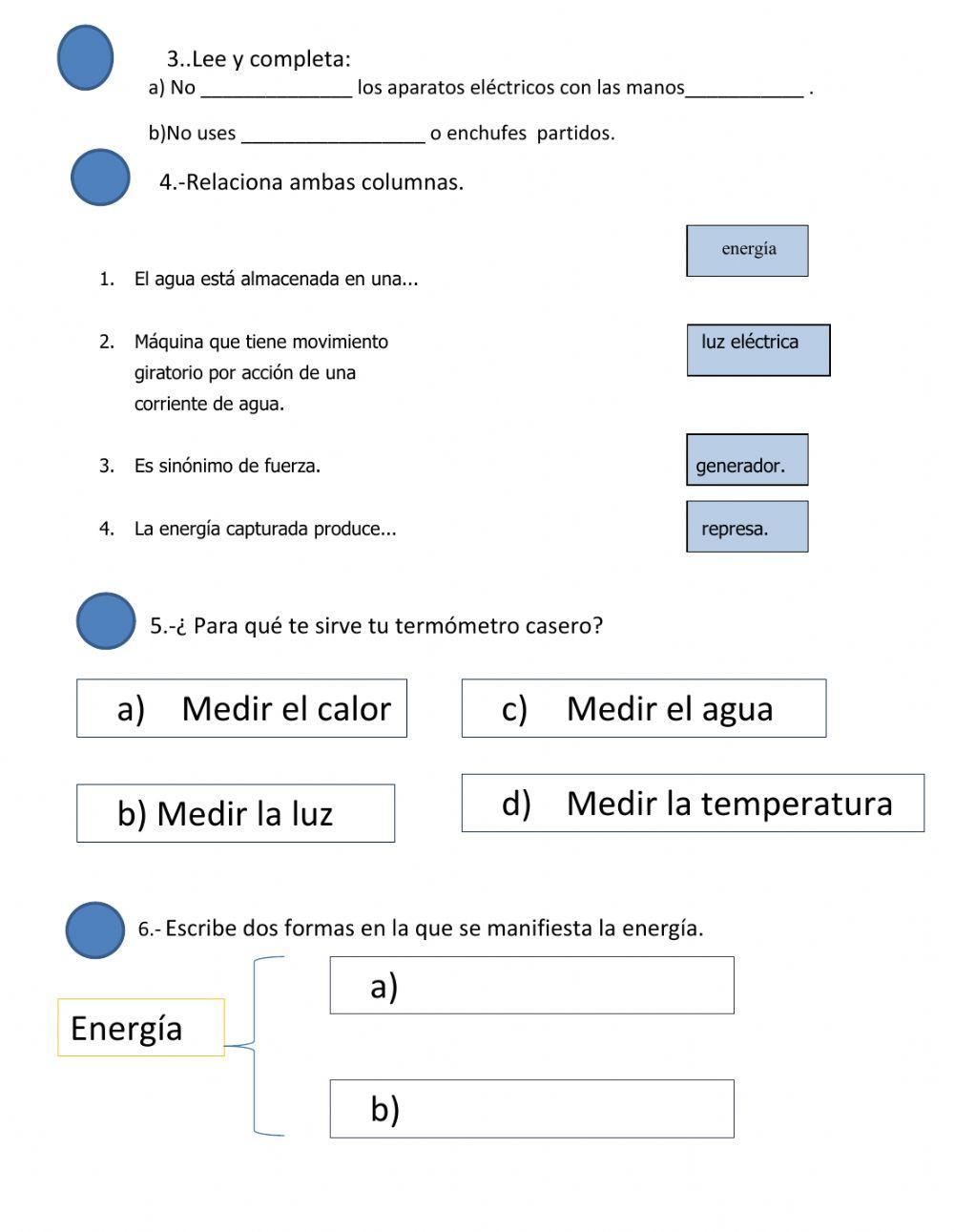 Evaluación bimestral de ciencia
