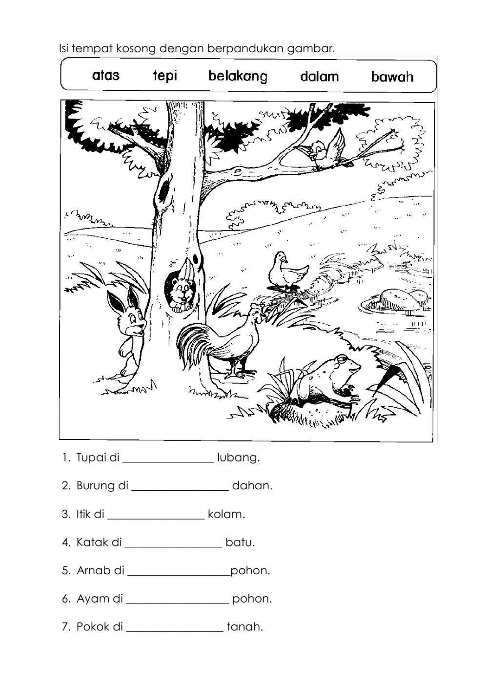 Soalan Kata Arah Tahun 1 hingga 6