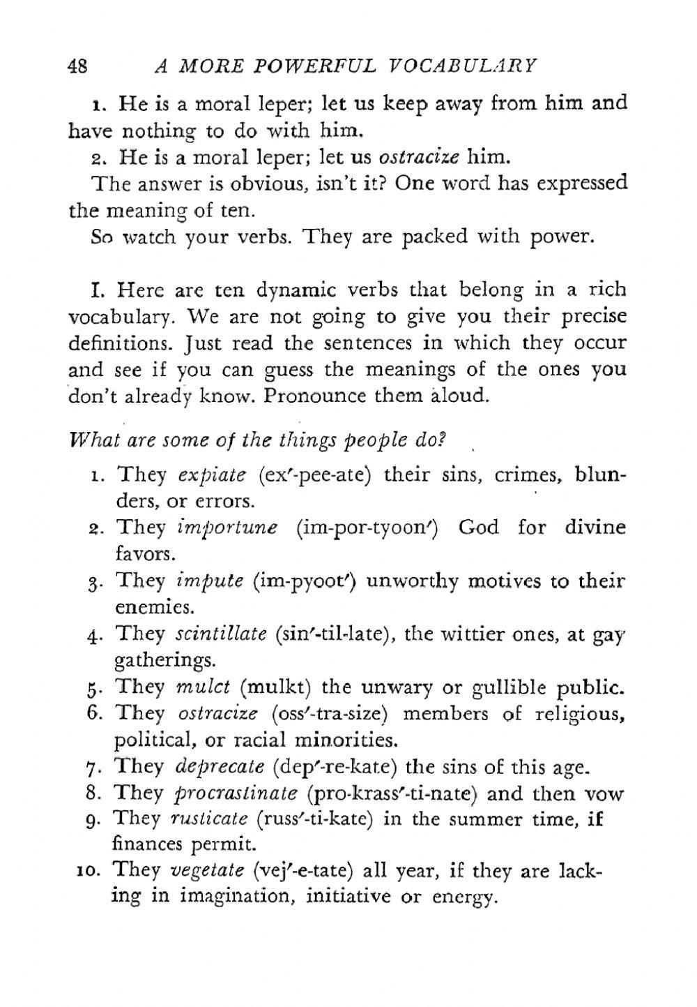 Verbs give you power