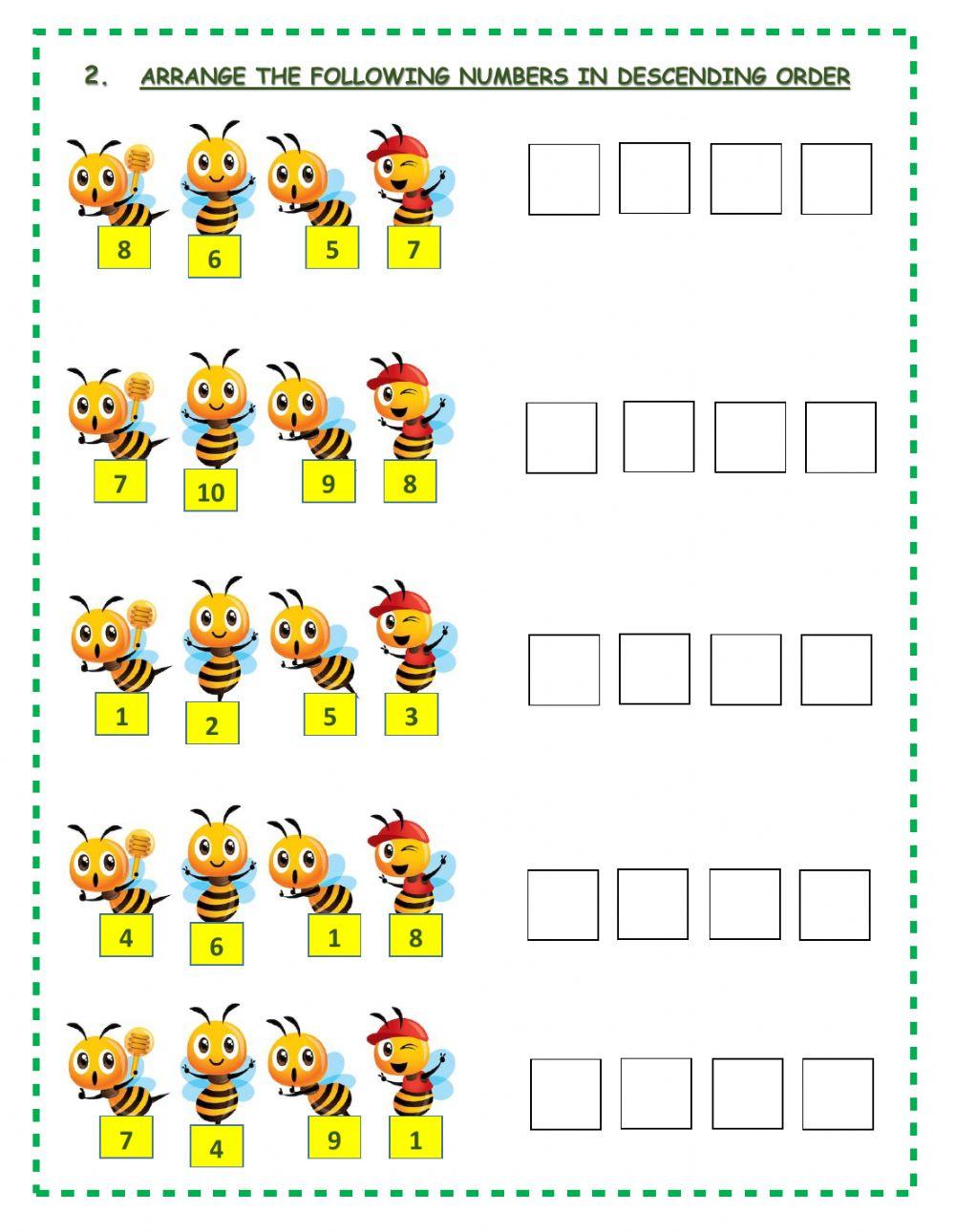 Numbers - Descending order