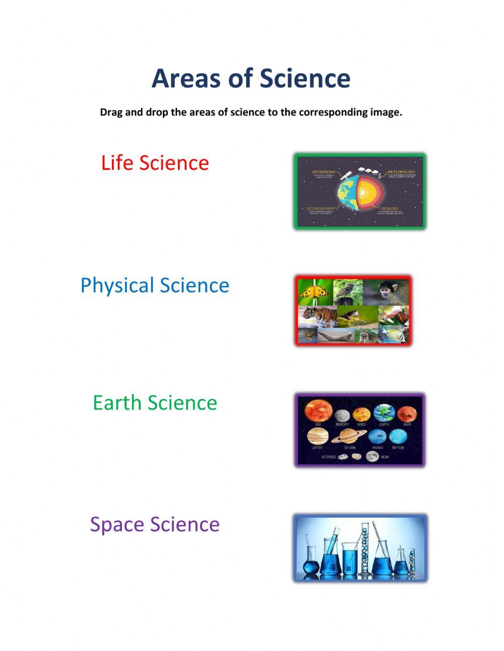 Areas of Science