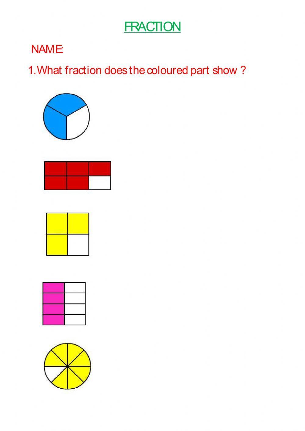 Fractions for 4th grade