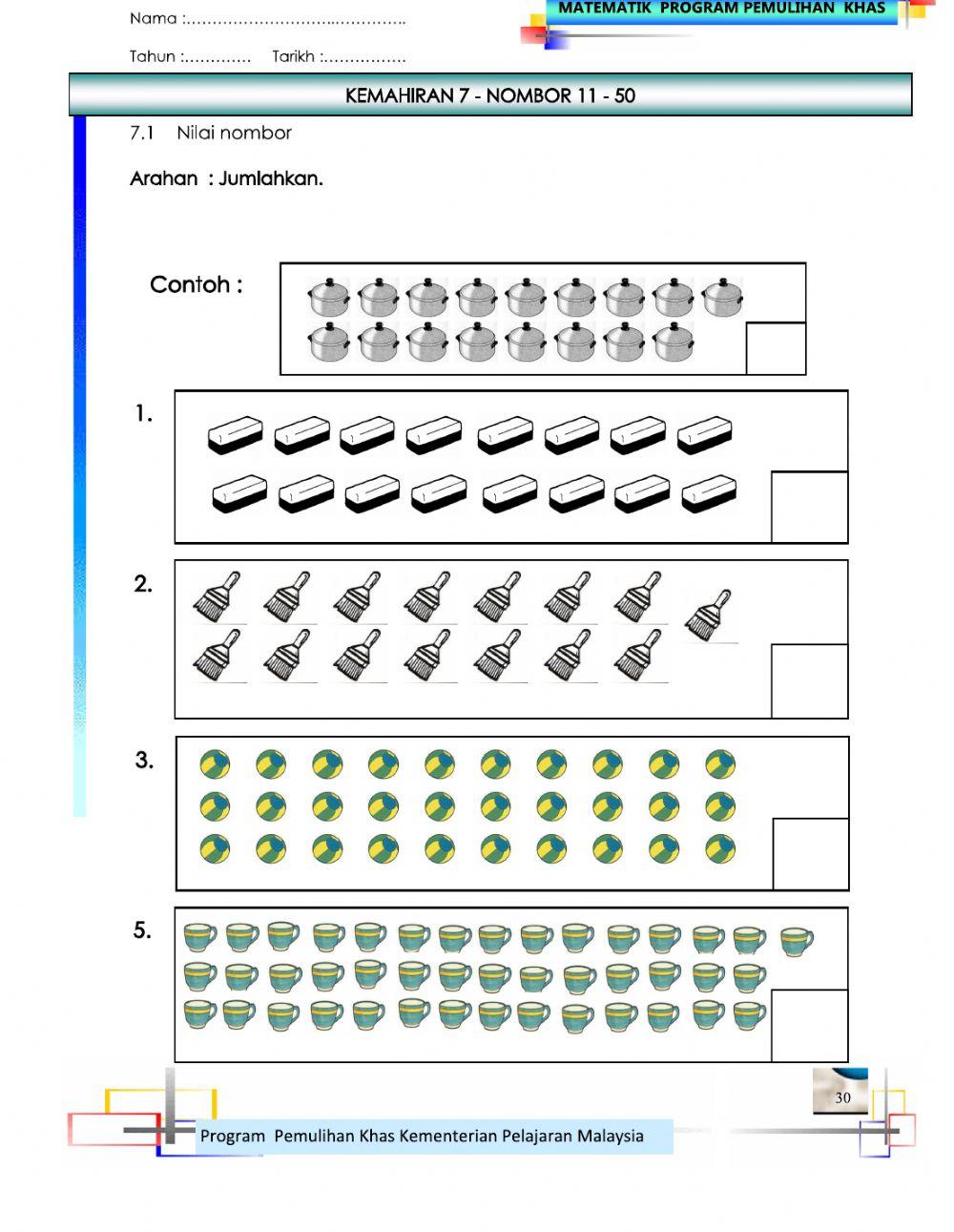 Nombor bulat tahun 1