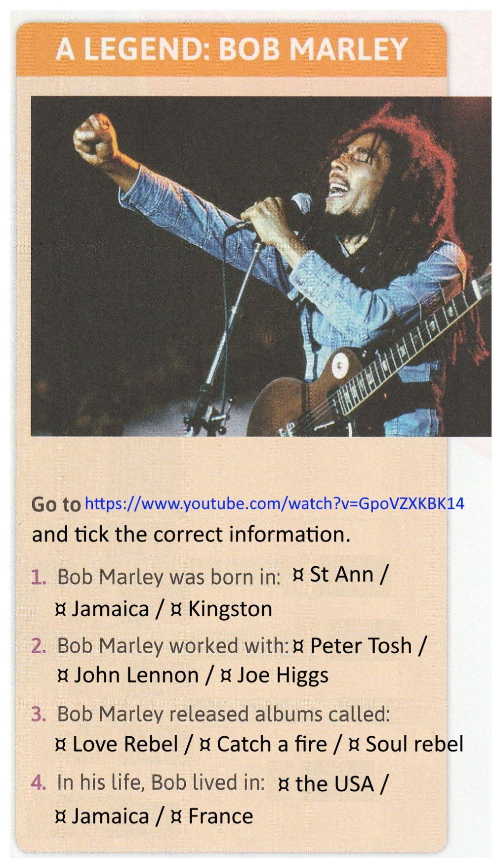 Colours of Jamaica-Bob Marley