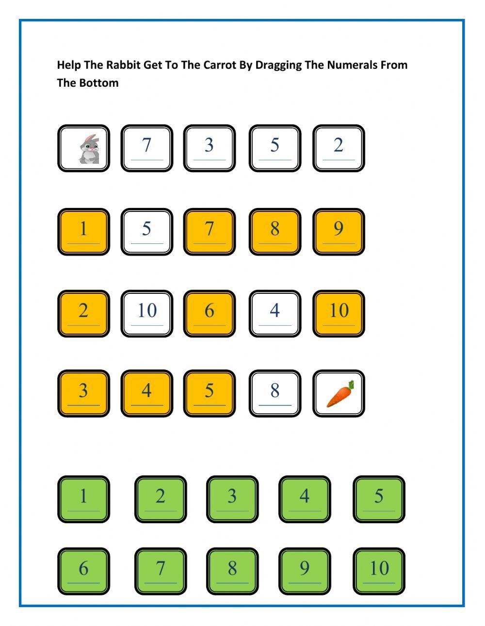 Maths Worksheet Kindergarten