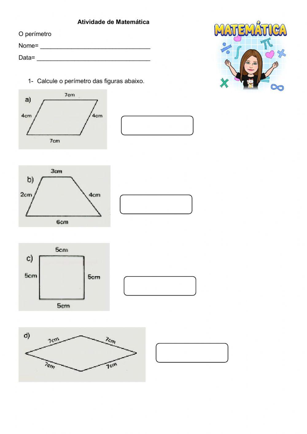 Matemática Perímetro