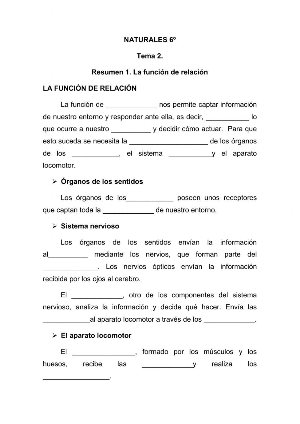 Función de relación