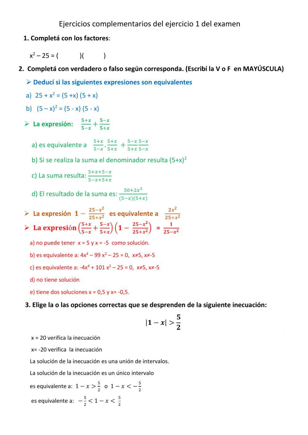 Actividad 1 para el Curso de ingreso UNS