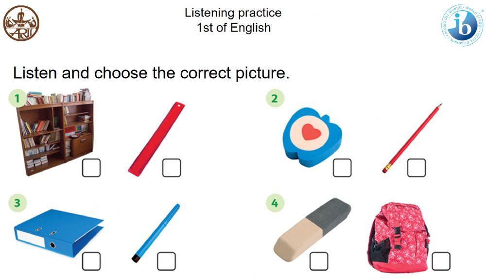 Listening -School things-