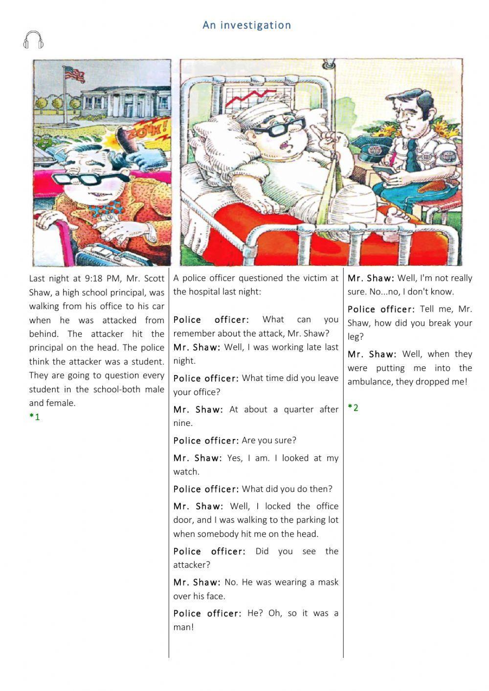 Simple Past vs Past Continuous