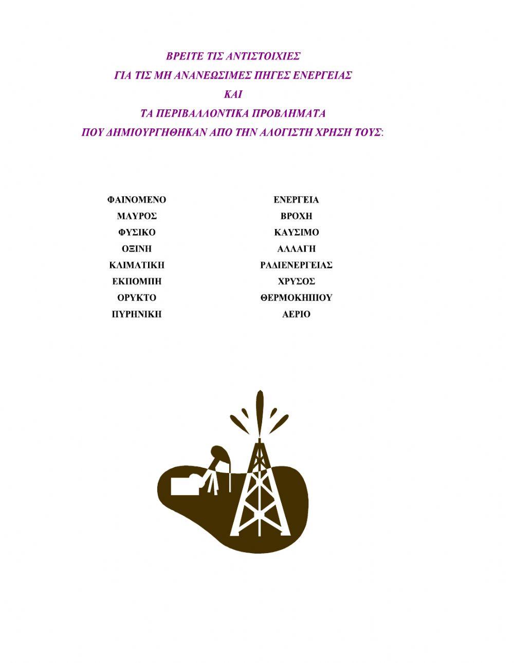 Ανανεώσιμες Πηγές Ενέργειας και Εξοικονόμηση Ενέργειας (Δημοτικό)