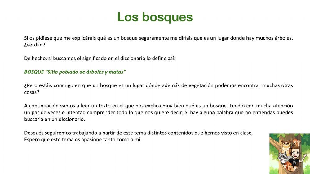 Los bosques