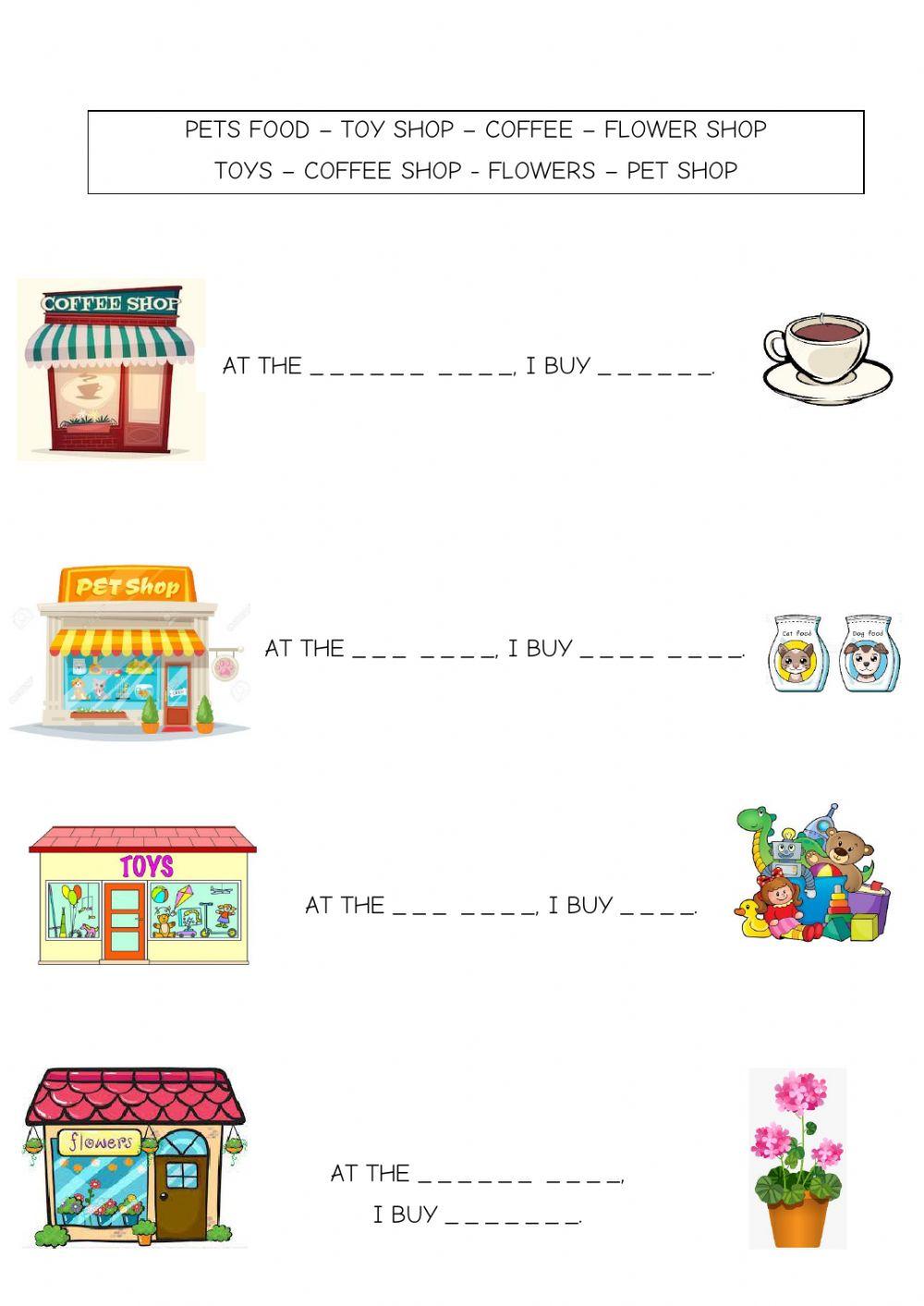 What do you buy at...? What do you buy at...?