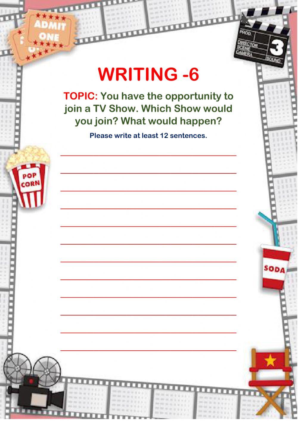 Writing-6 for 6th Grades