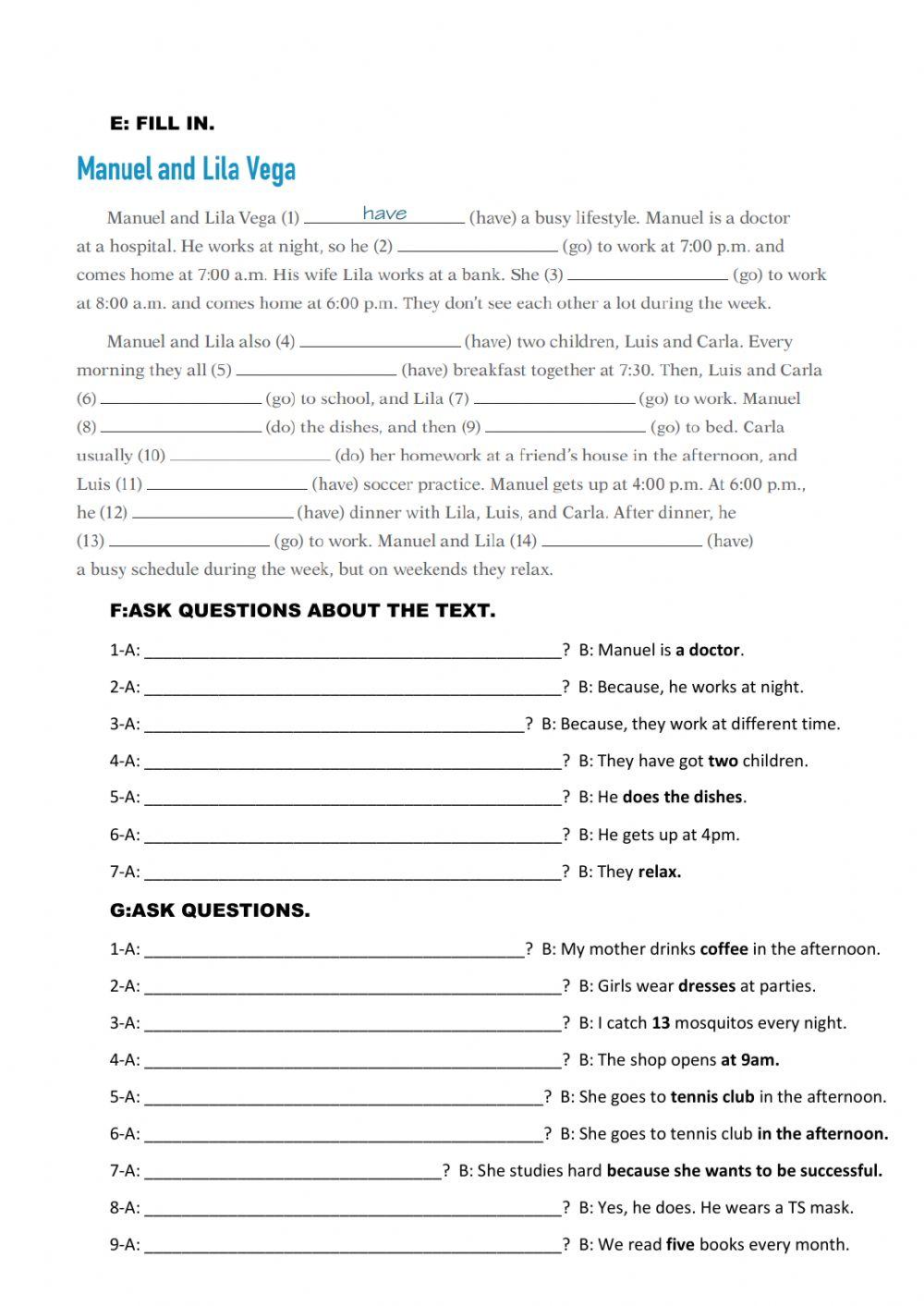 Simple present tense -1