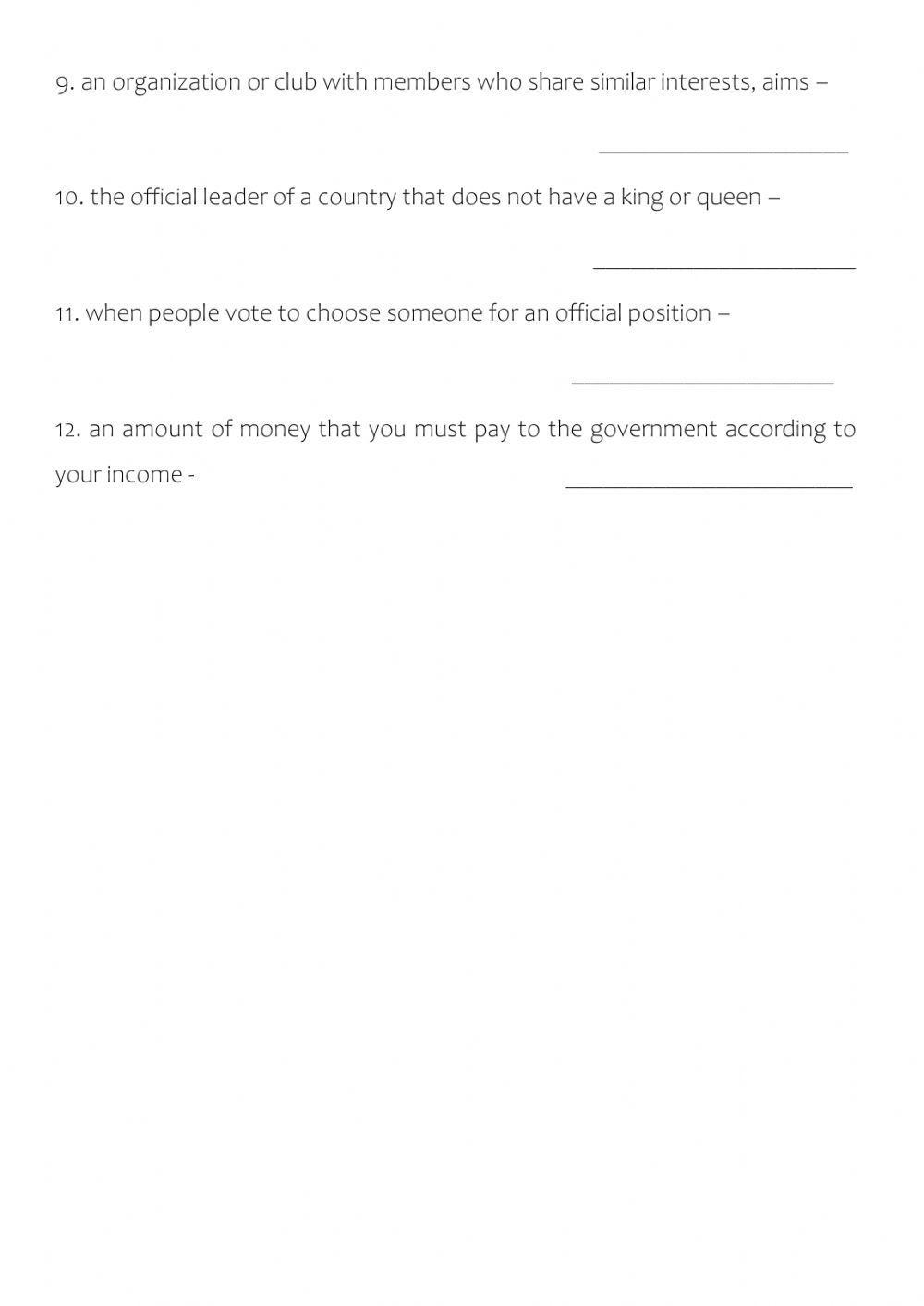 Society and politics