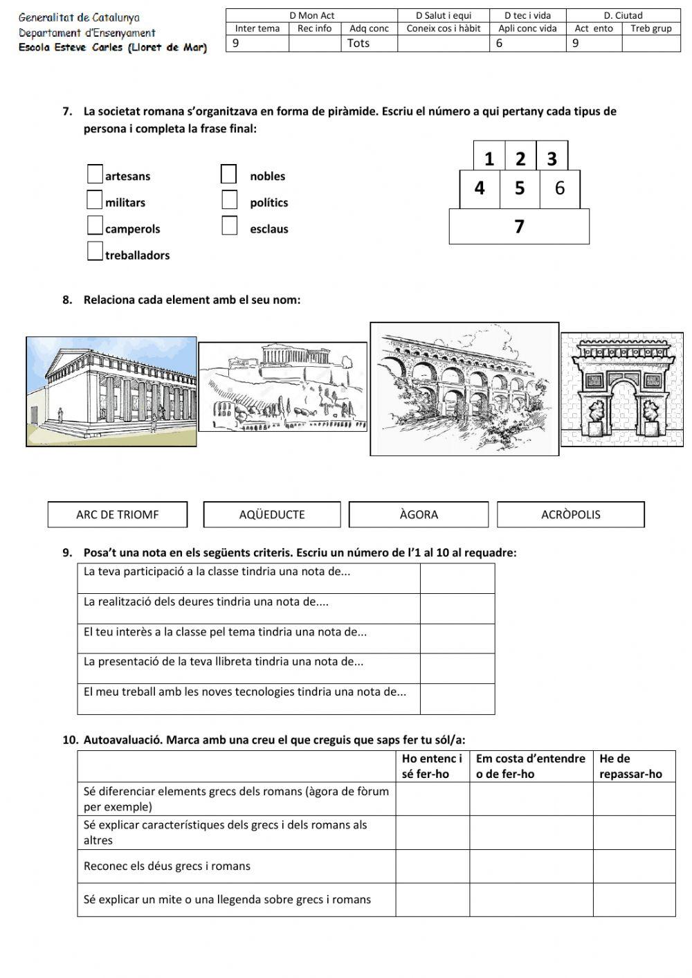 Prova grecs i romans