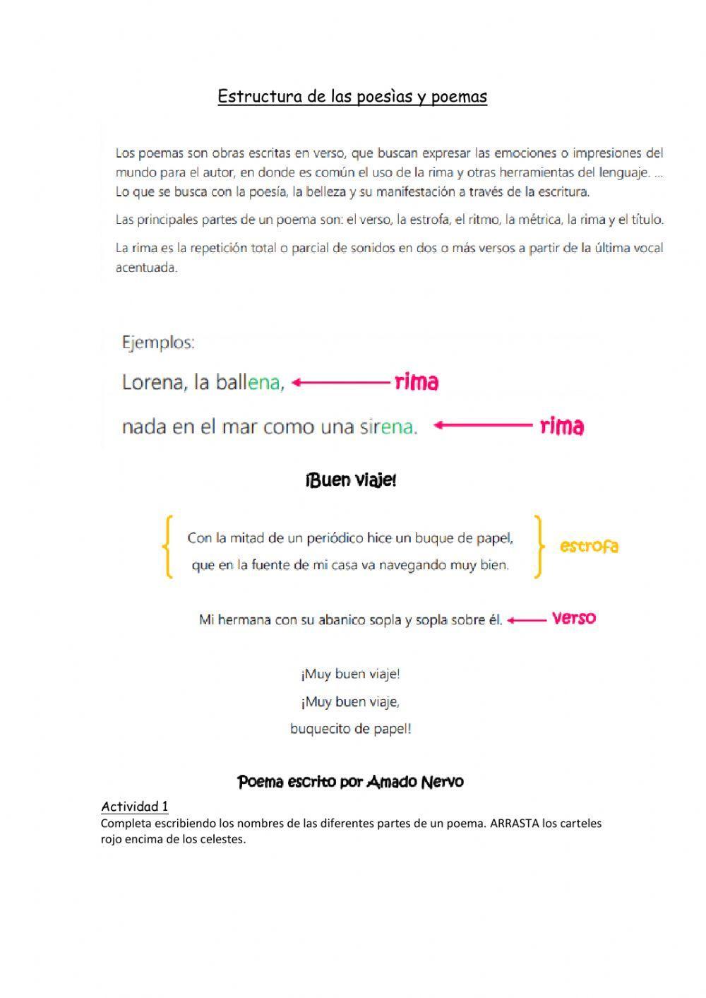 Estructura de la poesìa