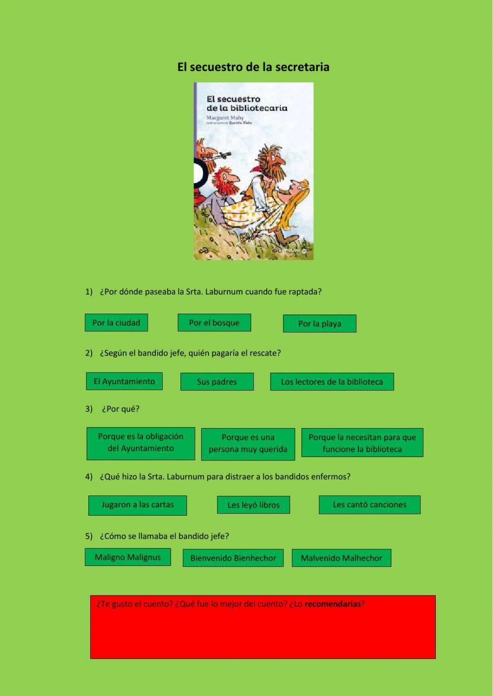 El secuestro de la bibliotecaria