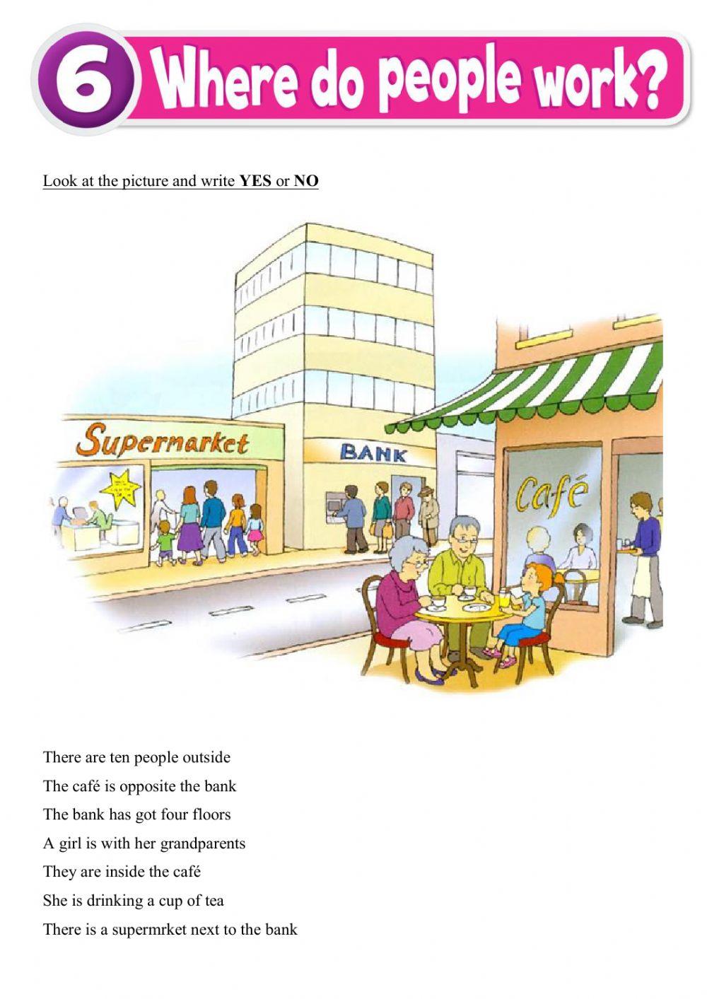 Where do people work?