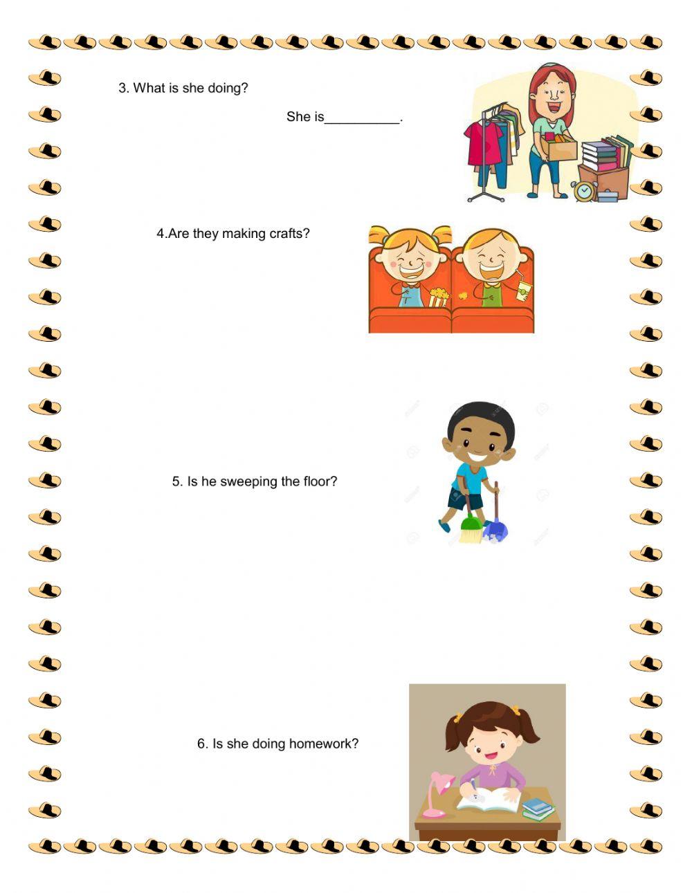 Evaluation about ing form and music vocabulary