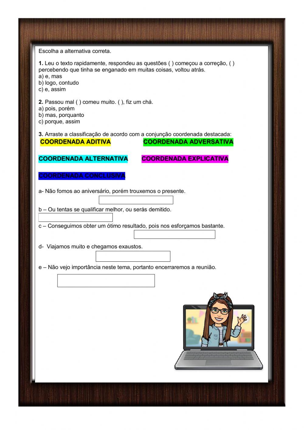 Conjunções coordenas