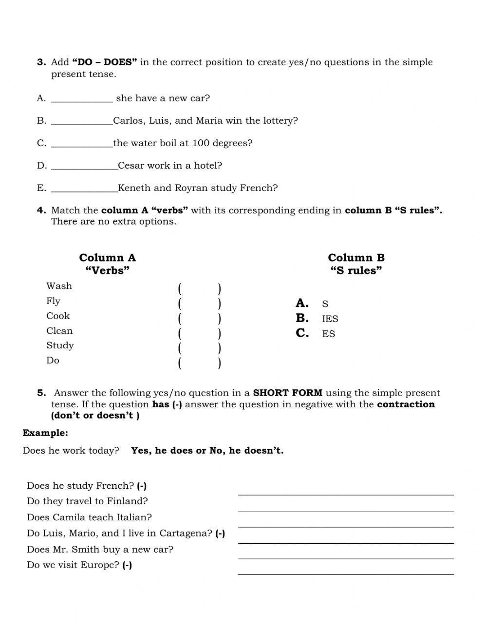 Simple Present Tense