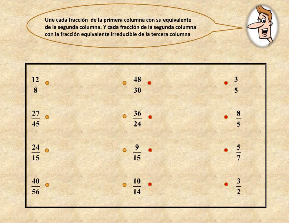 Fracciones equivalentes