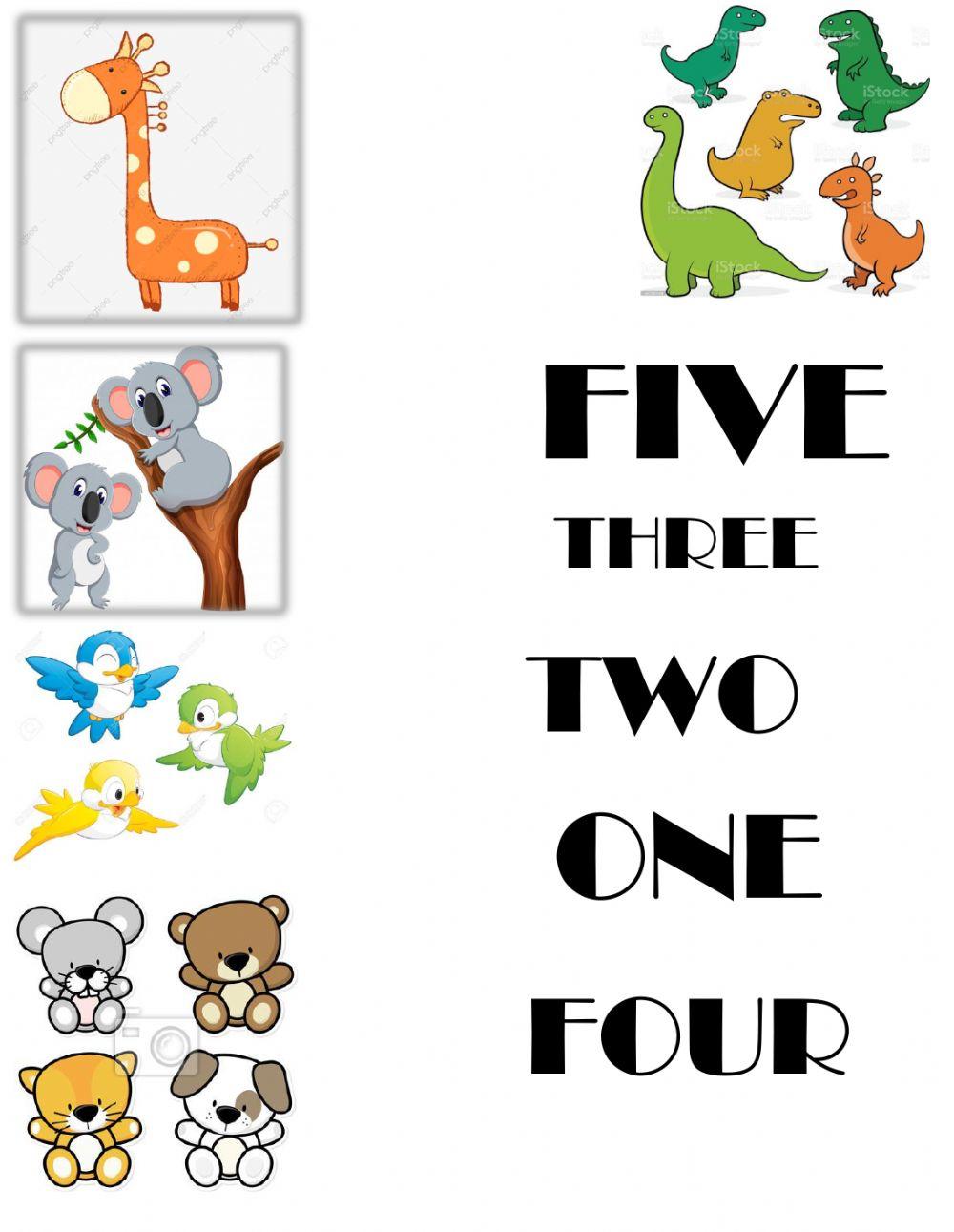 Numeros en ingles online activity Live Worksheets