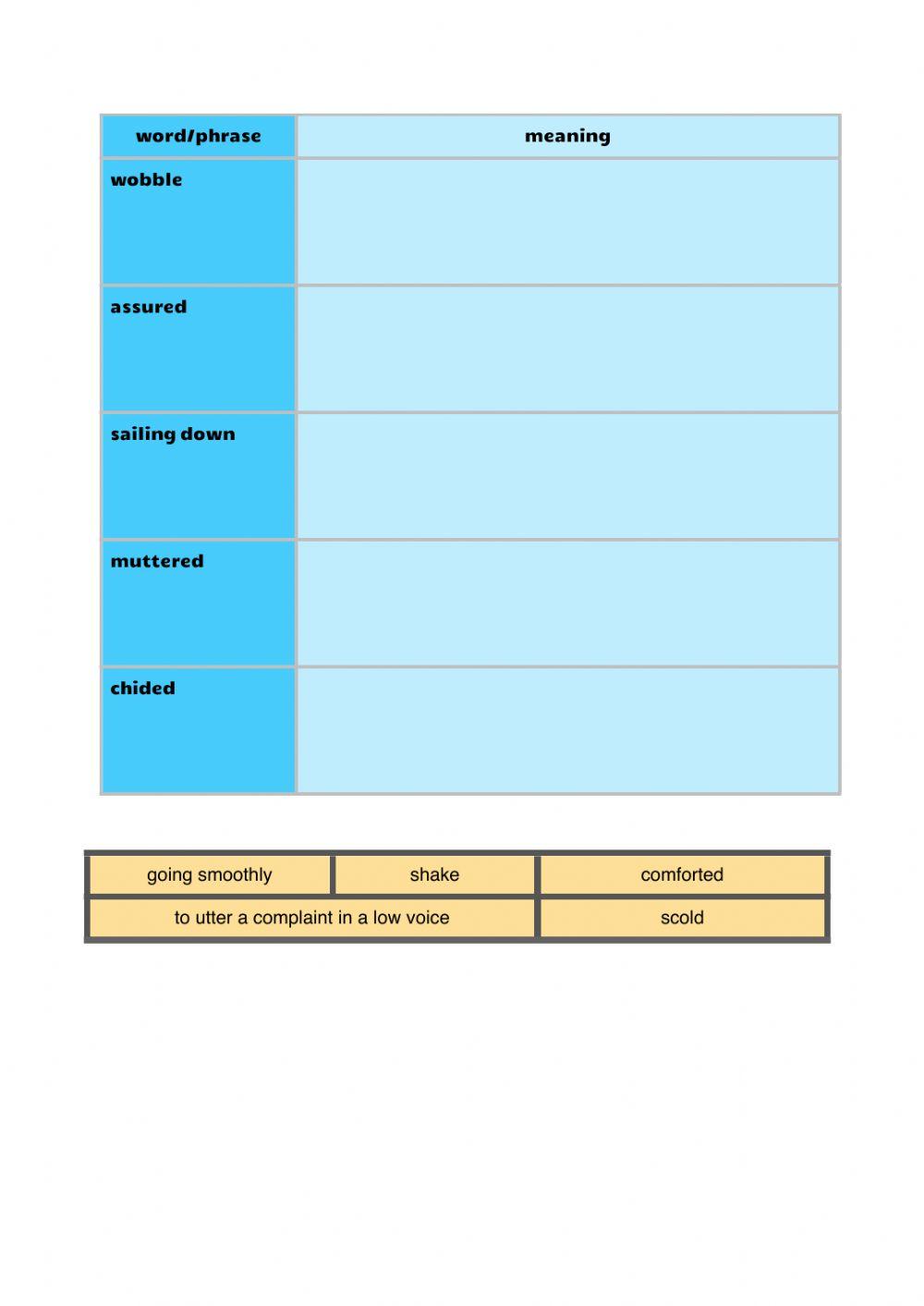 Vocabulary workbook p1 Part A