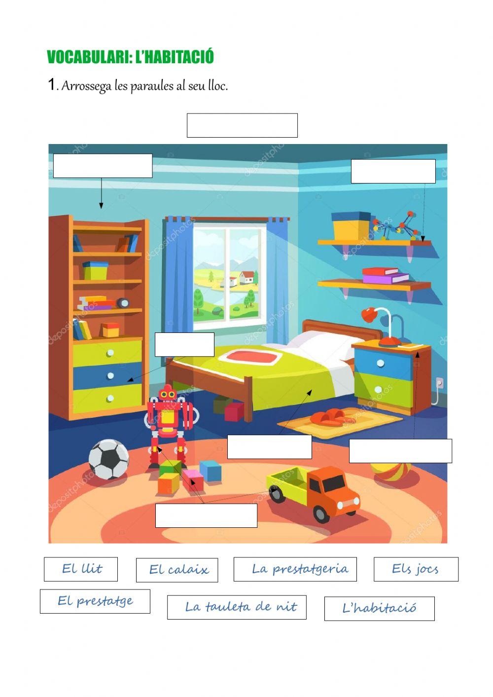 Vocabulari: l'habitació