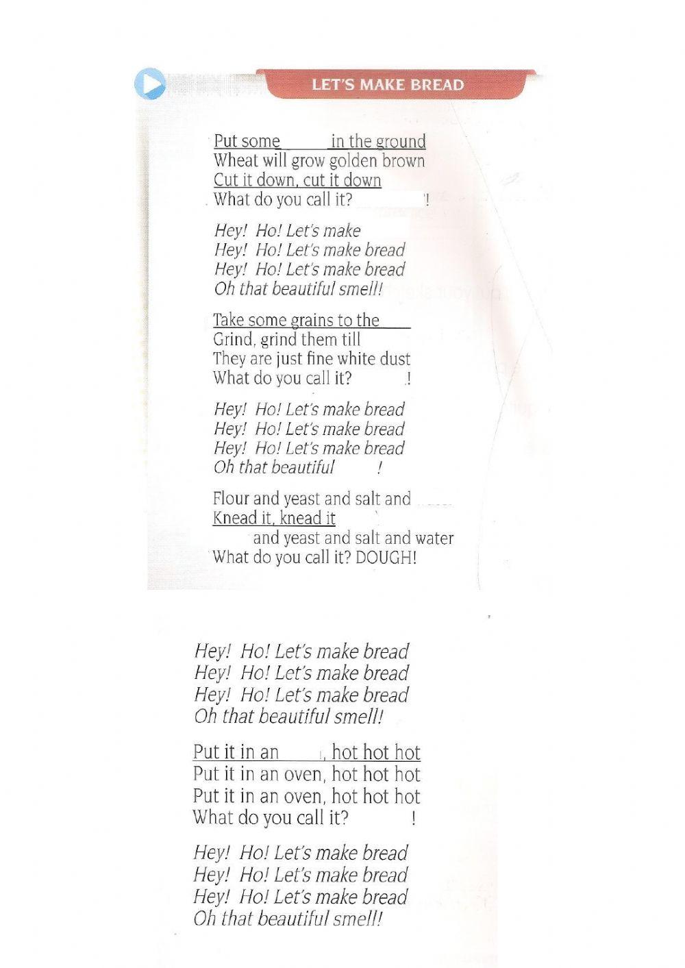 SONG: Let's make bread