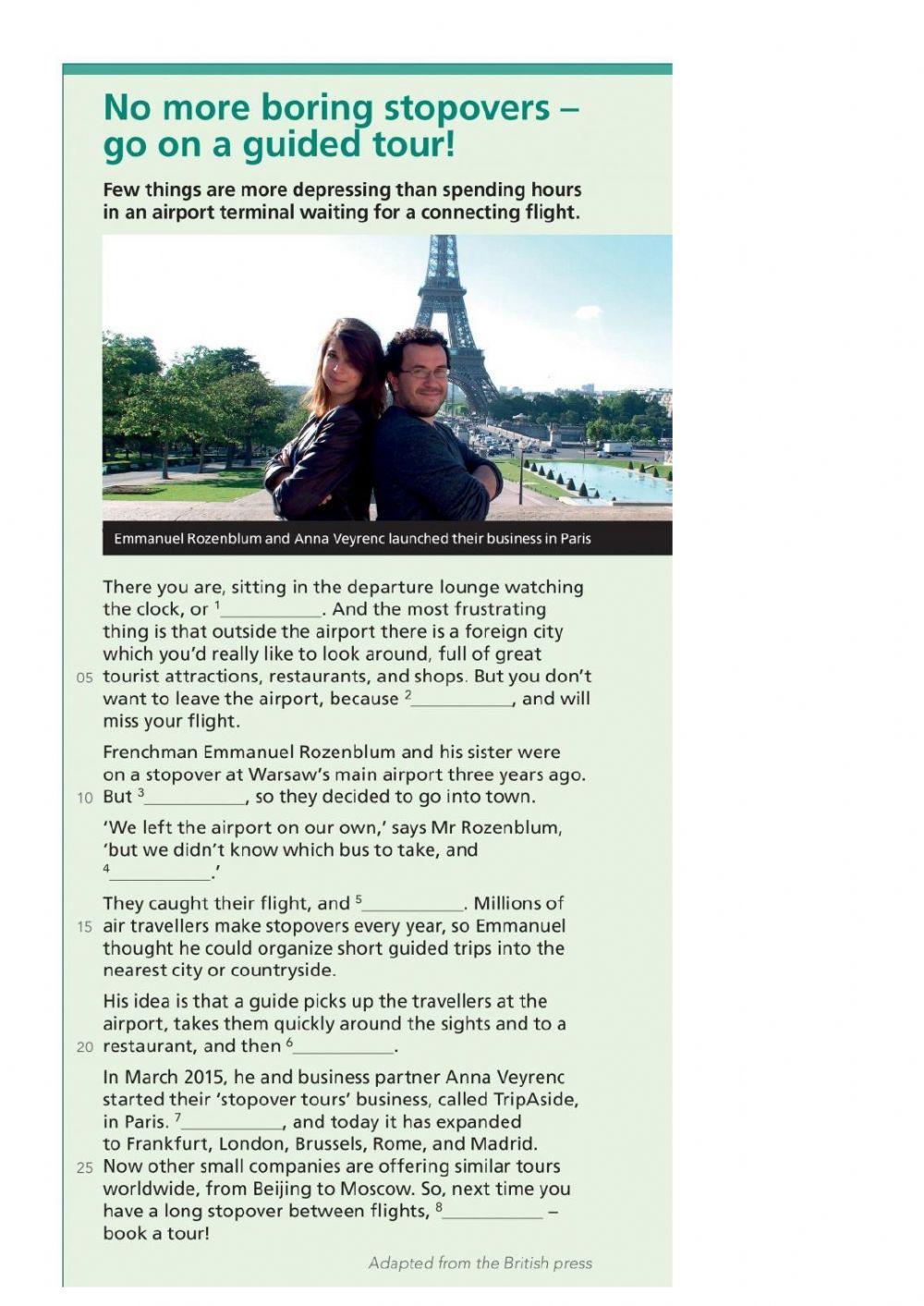 No more boring stopovers