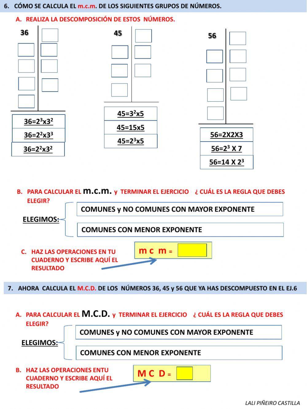 REPASO CONTENIDOS TEMA 2- MATEMÁTICAS