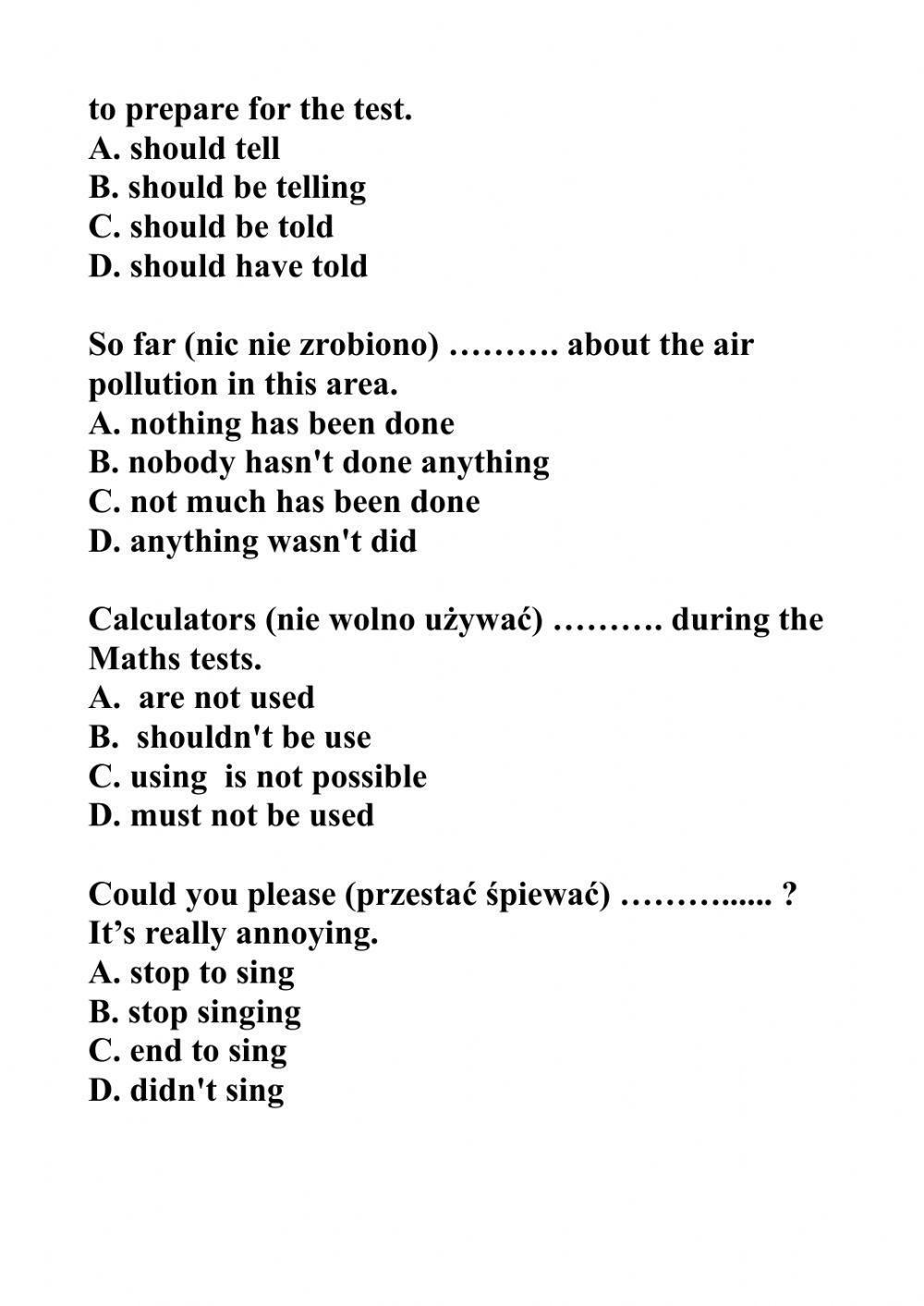 Tłumaczenie z polskiego na angielski matura podstawowa