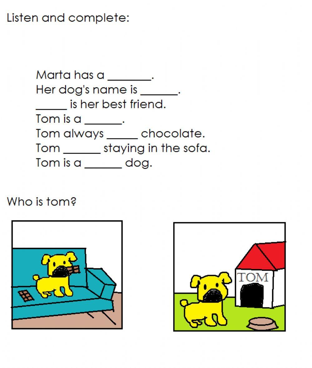 Marta's dog-Reading comprehension