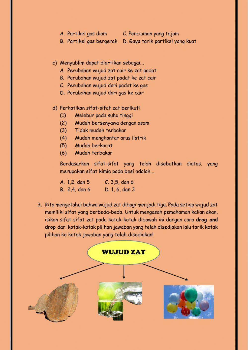 LKPD Wujud Zat dan Perubahannya