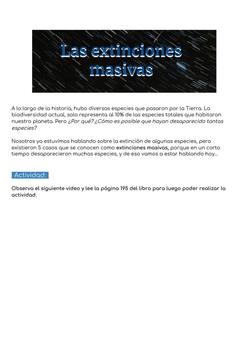 Extinciones Masivas