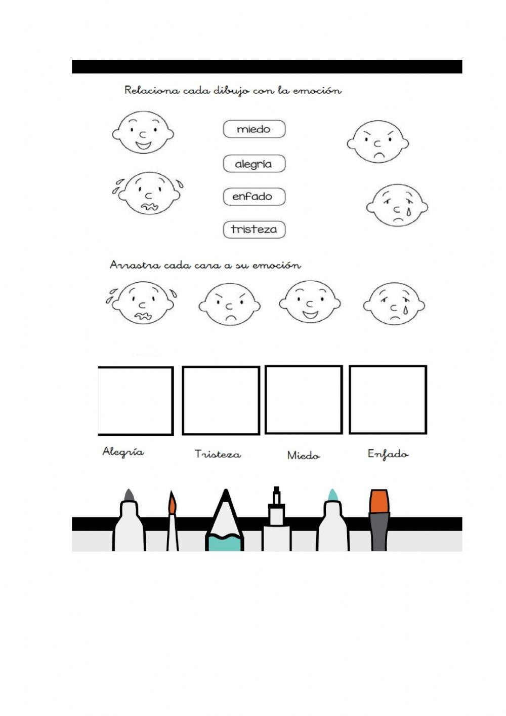 Ficha identificación emociones
