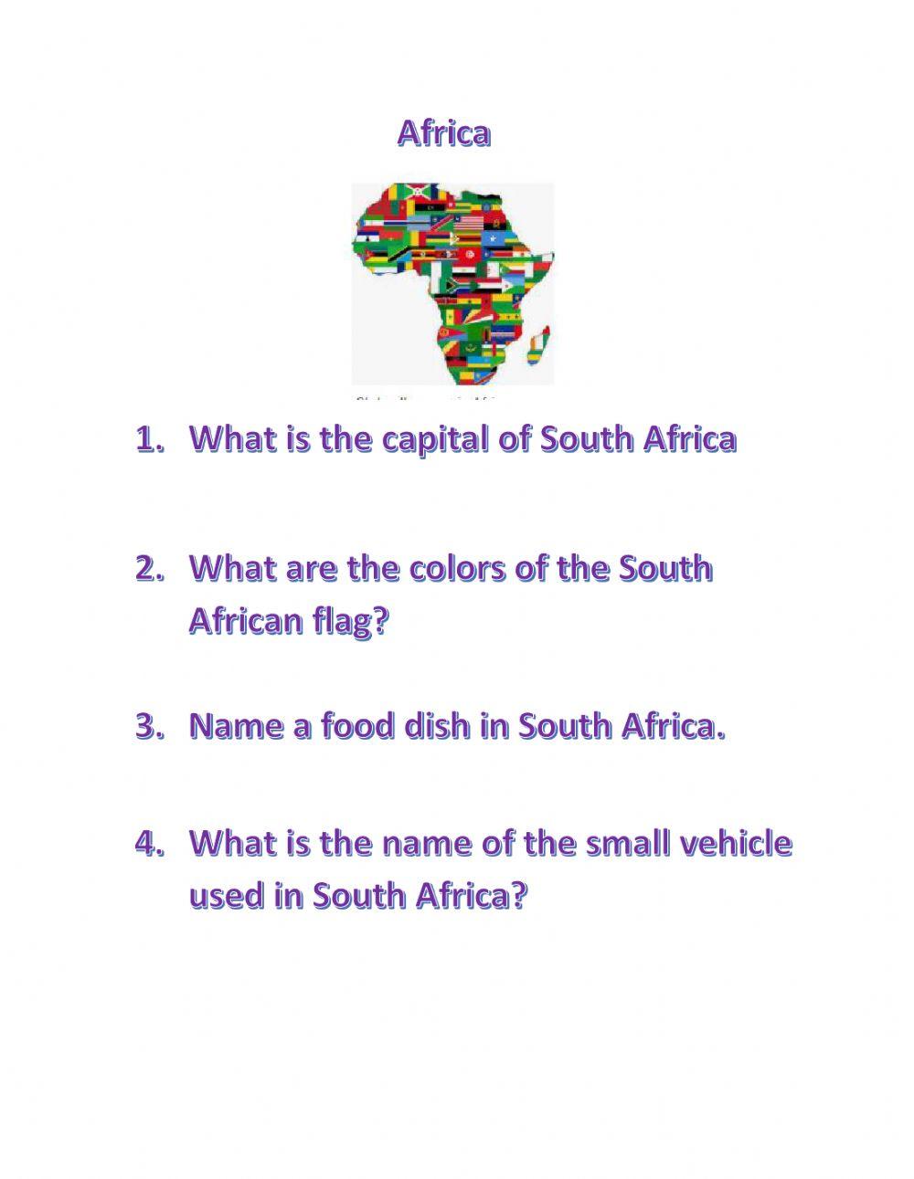 Getting to know Africa