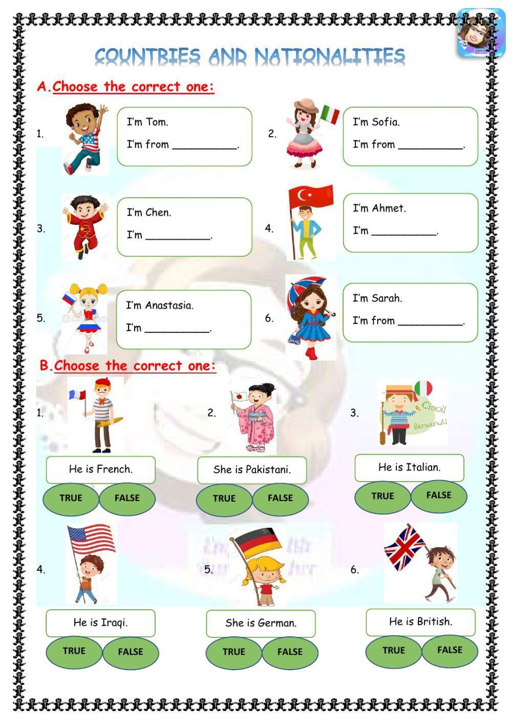 Grade 4-Unit 2-Countries and nationalities Grade 4-Unit 2-Countries and nationalities