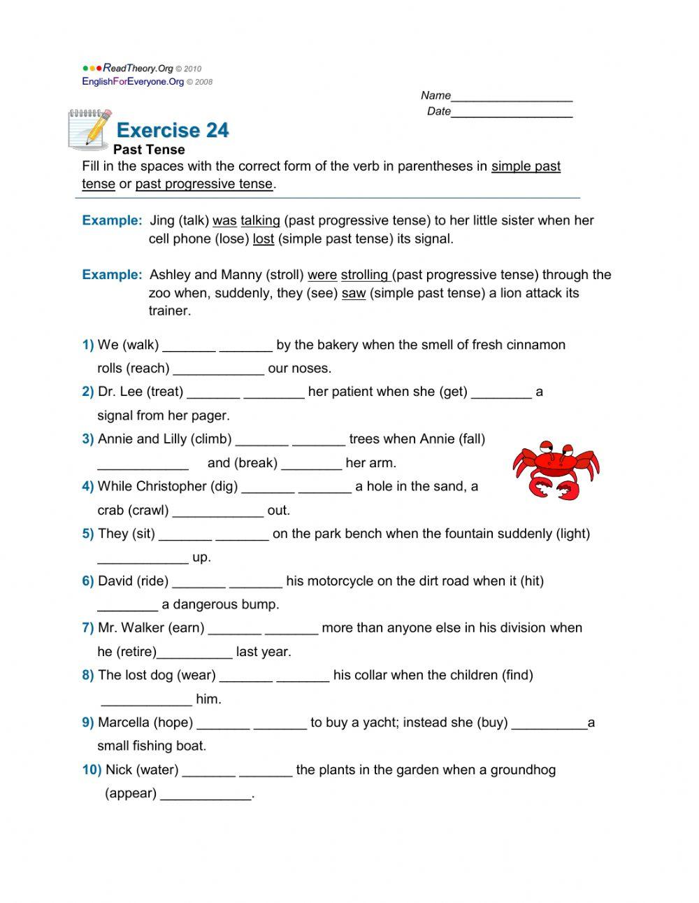 Simple Past & Past Continuous